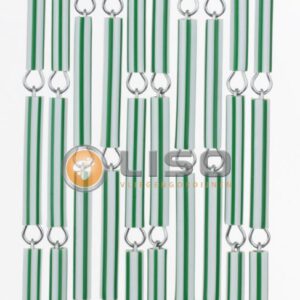 022 - Liso groen/wit streep